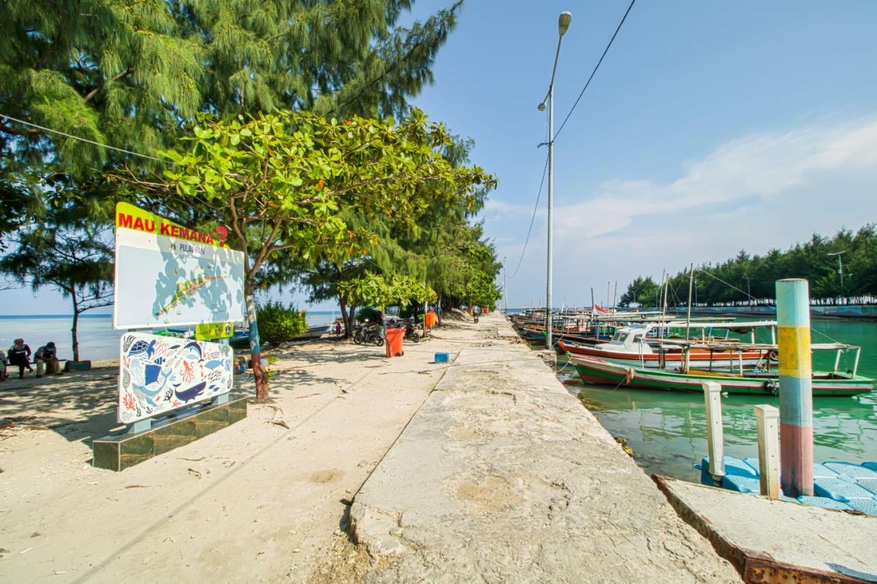 Guerilla Dive Lodge Pulau Pari Jakarta Buitenkant foto